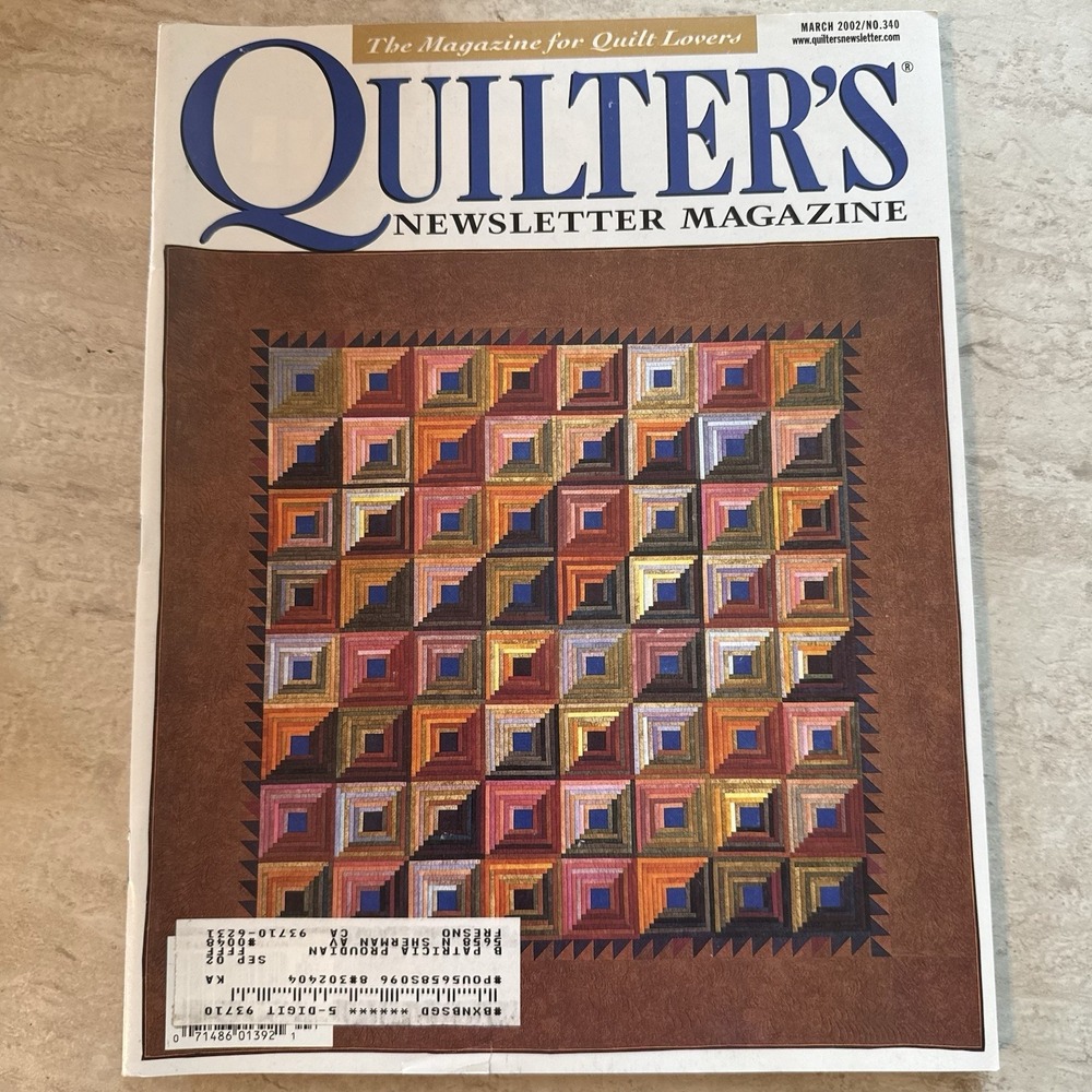 Vintage Quilter's Newsletter Magazine Issue # 340 March 2002